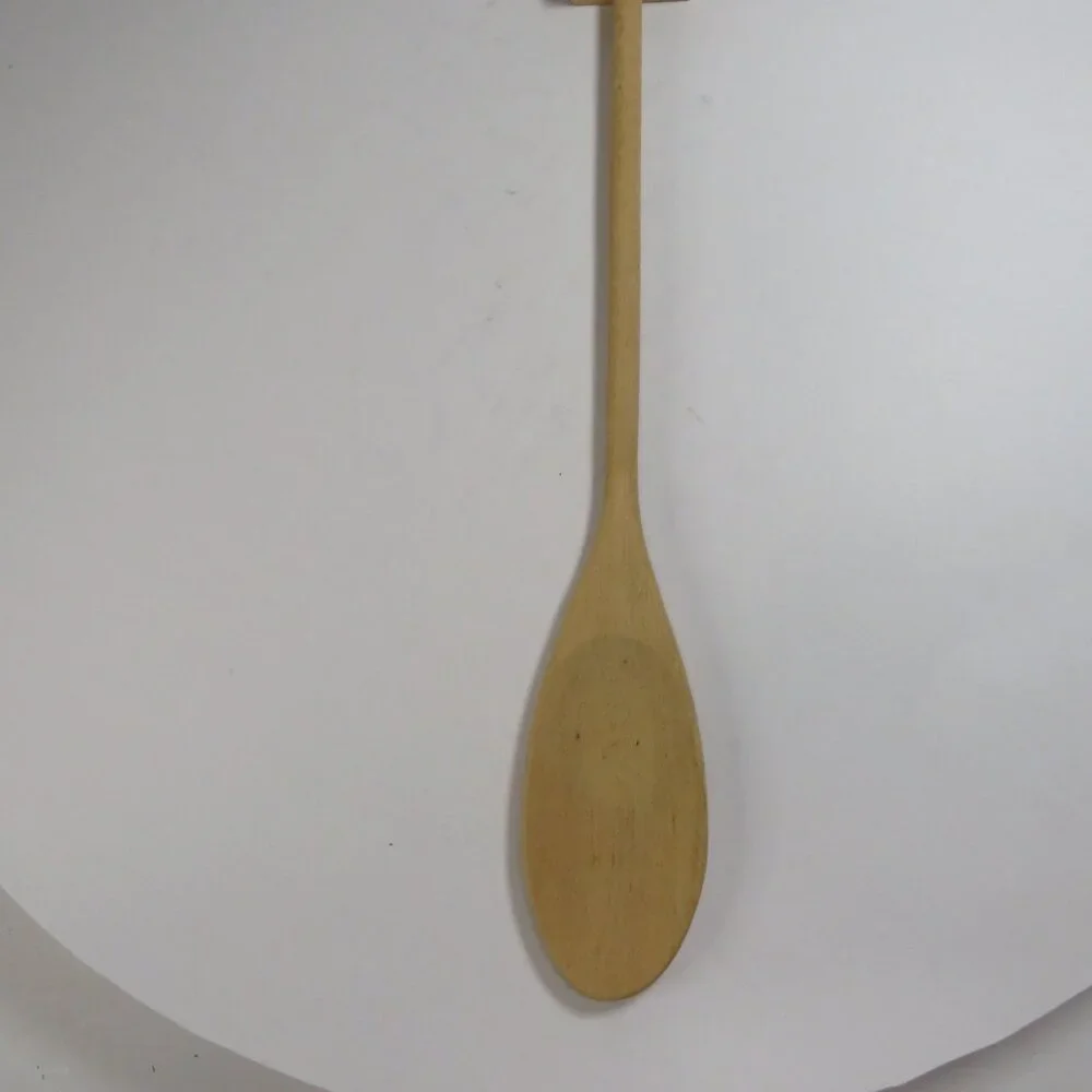 Tea Pot Wooden Spoon 1980s unfinished craft